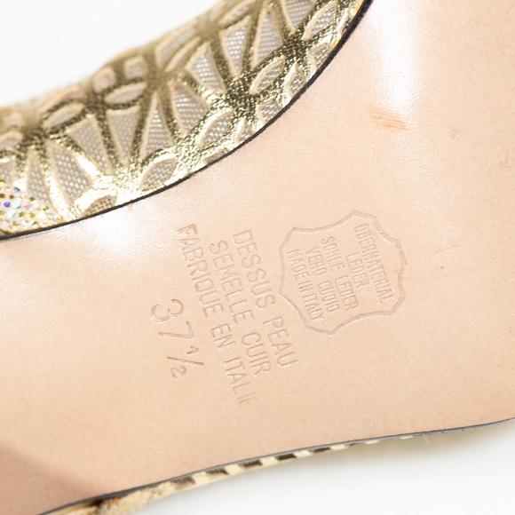 Vintage Heyraud Leather Strap Heels PARIS - Picture 7 of 9